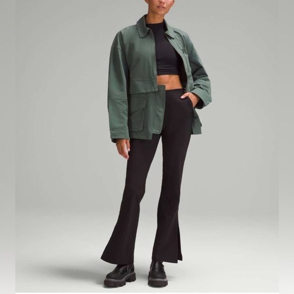 Rare Lululemon Glyde 2-in-1 Adaptable Jacket Coat Dark Forest Size M NWOT - Picture 5 of 12